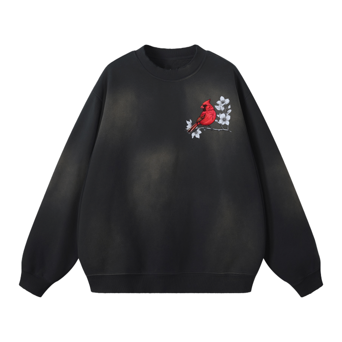 Pharrell Williams Streetwear Unisex Monkey Washed Dyed Fleece Pullover