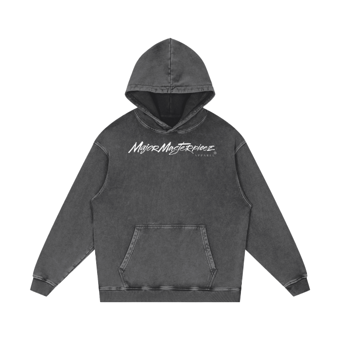 "Get Dat 'Ass' In The Gym" Acid Wash Oversize Hoodie