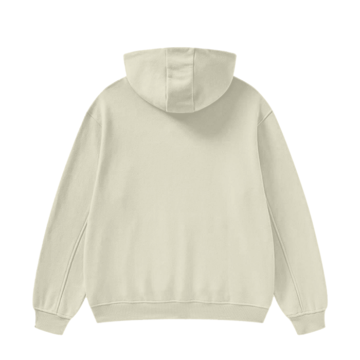 High Neck Insulated 'MMA' Solid Color Fleece Hoodie