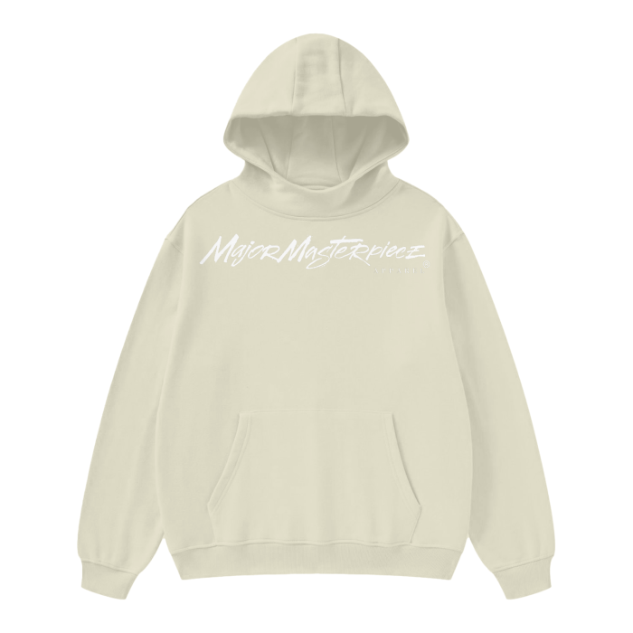 High Neck Insulated 'MMA' Solid Color Fleece Hoodie