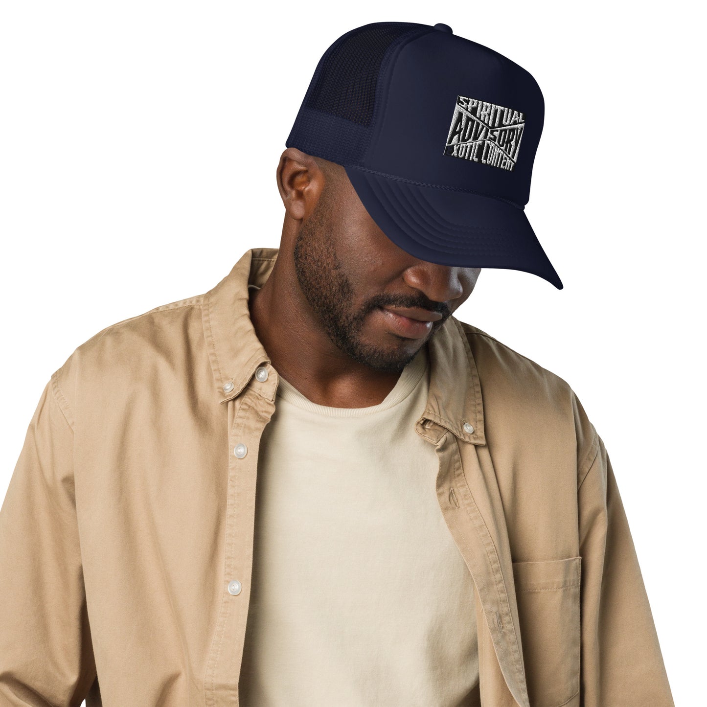 Spiritual Advisory Exotic Content Foam trucker hat