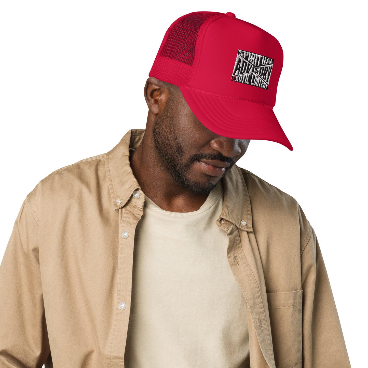 Spiritual Advisory Exotic Content Foam trucker hat